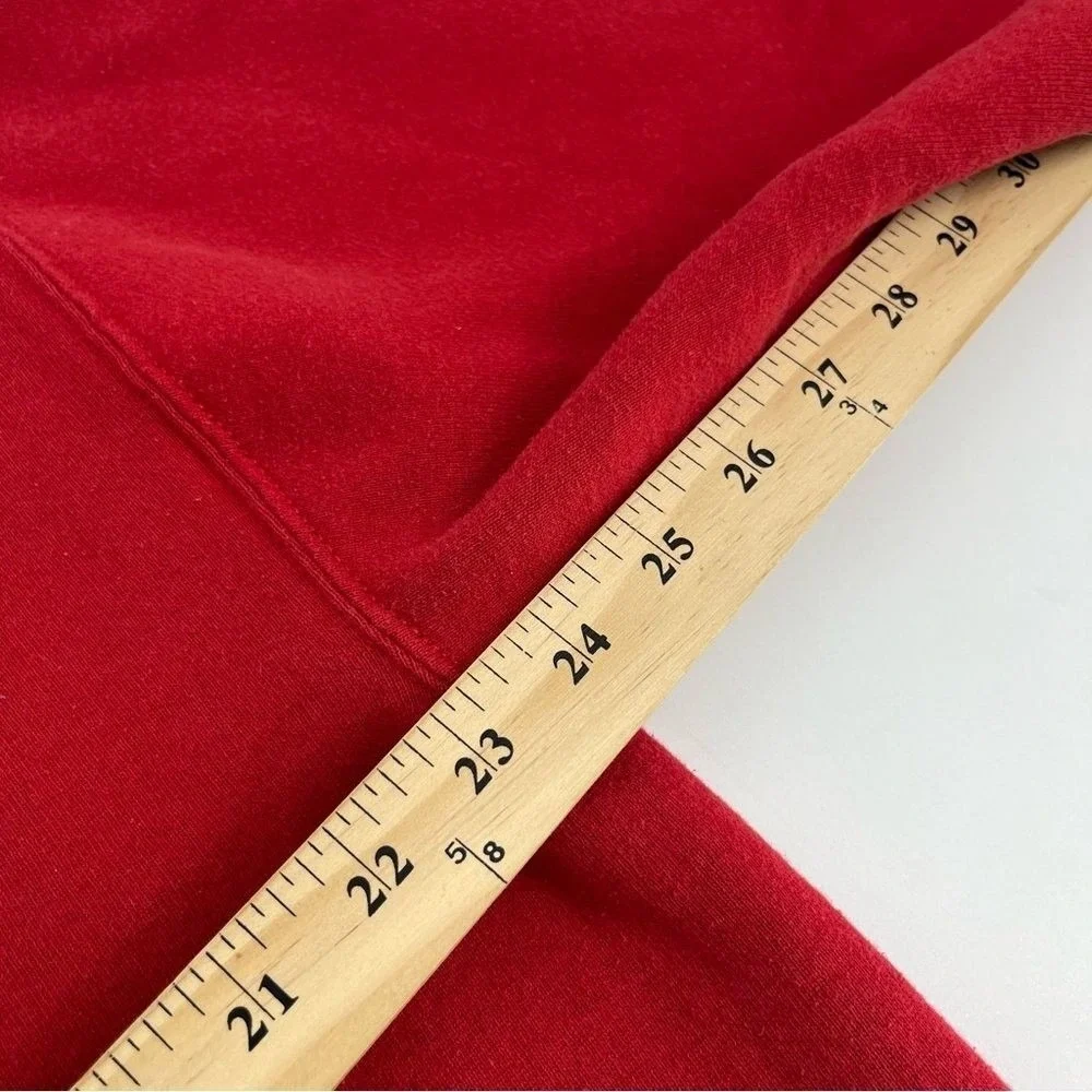 Vintage Russell Sweatshirt Men XL Red Crewneck 90s USA Kanye West Pullover Blank